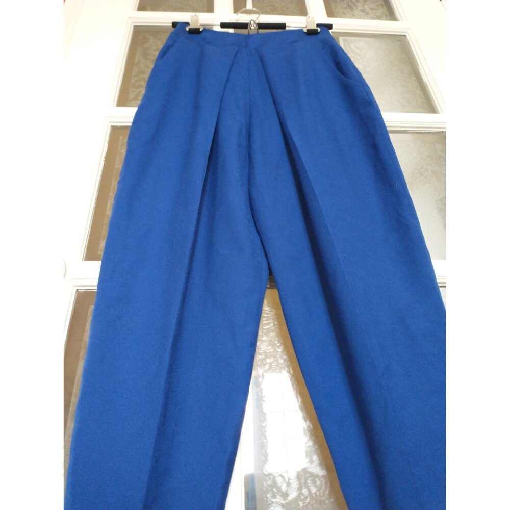 TAVAN & MITTO deisgners - Pants 100% Italian virgin wool - royal blue
